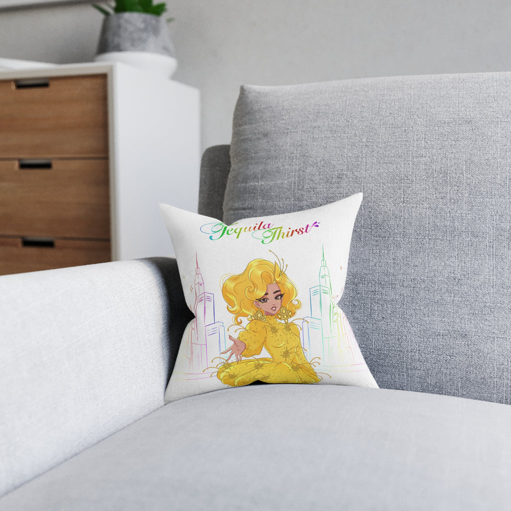 Tequila & The City - Tequila Thirst Decorative Square Pillow (Design 1)