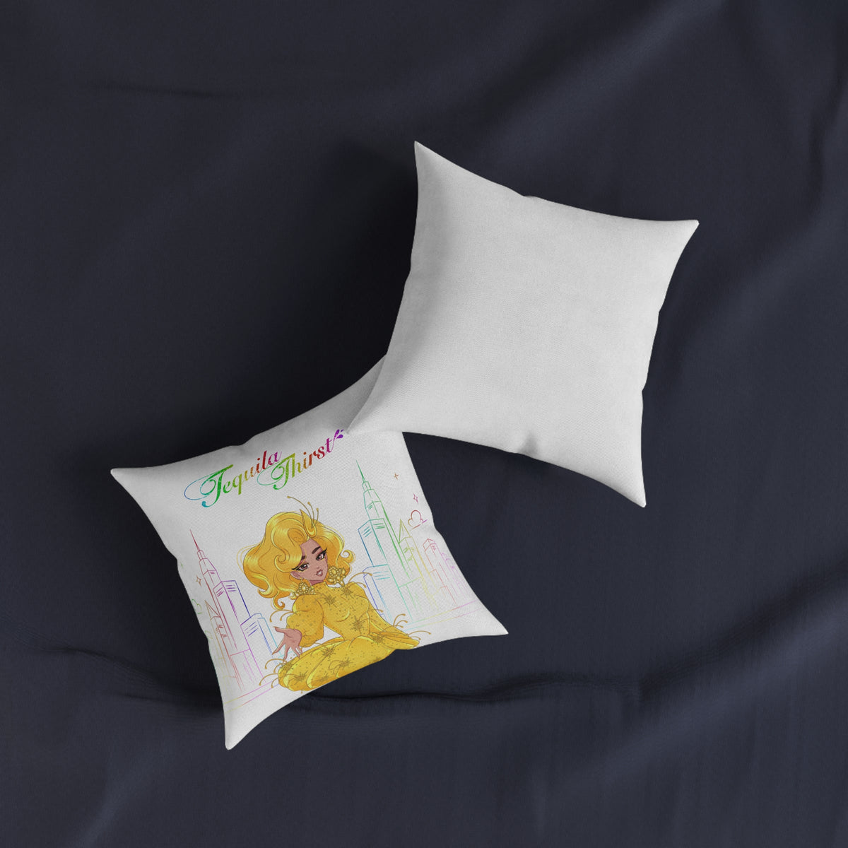 Tequila & The City - Tequila Thirst Decorative Square Pillow (Design 1)