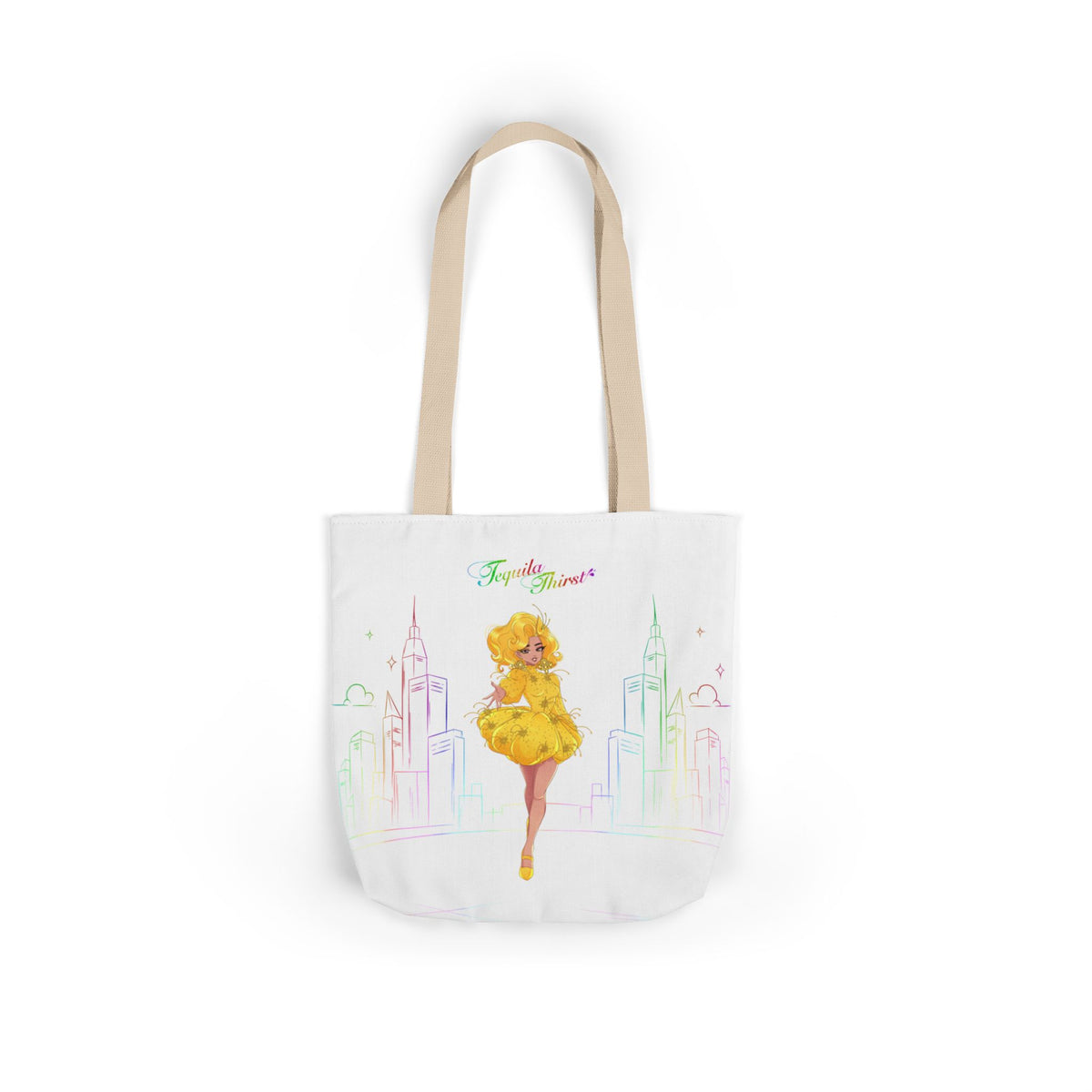 Tequila & The City - Tequila Thirst Canvas Tote Bag (Design 1)