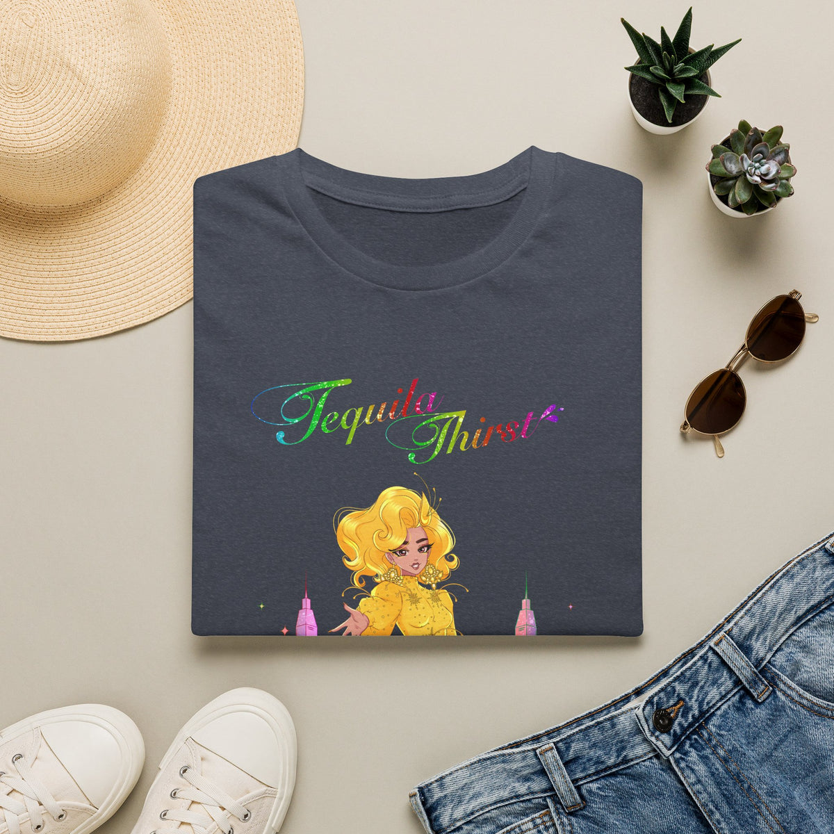 Tequila & The City - Tequila Thirst T-Shirt (Design 2)