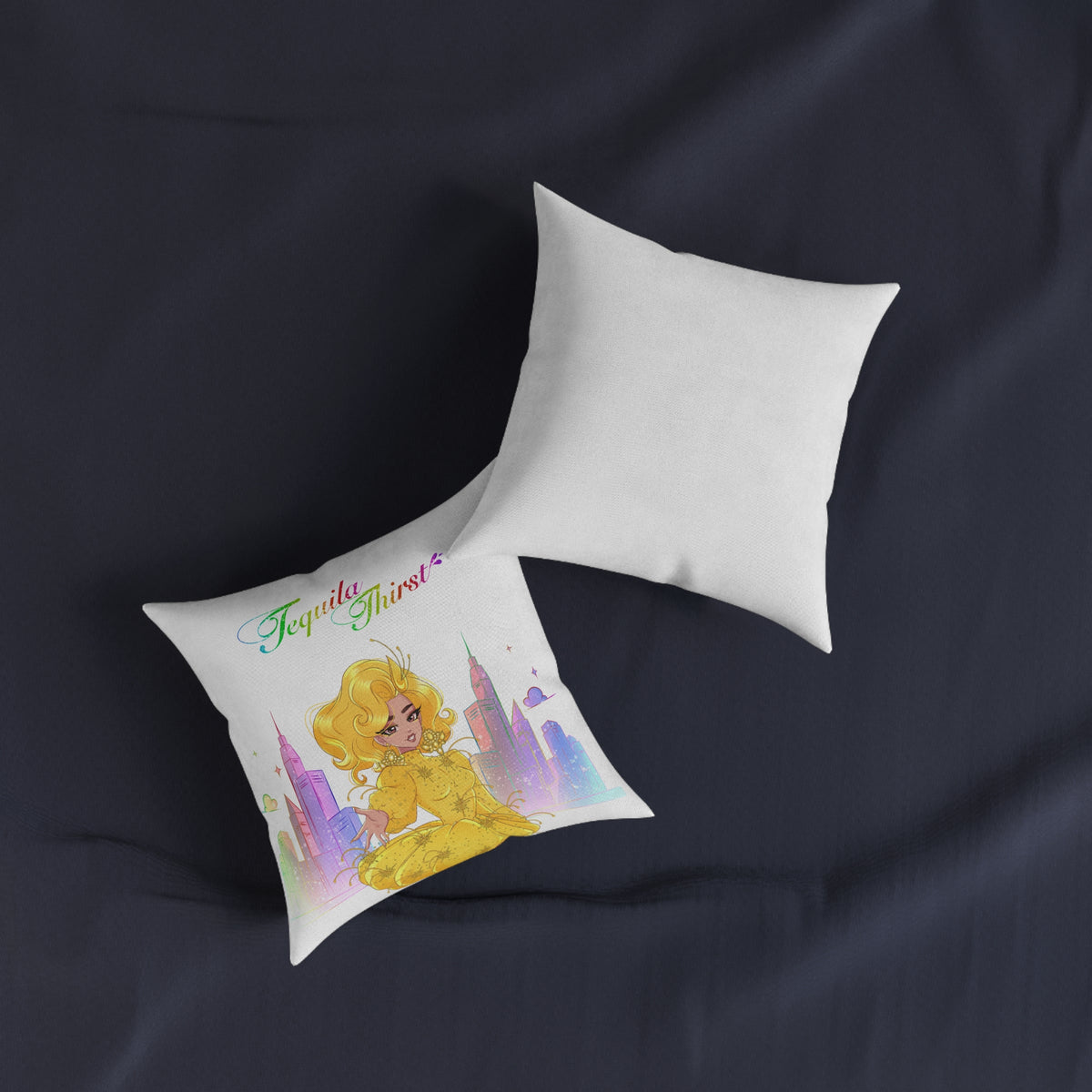 Tequila & The City - Tequila Thirst Decorative Square Pillow (Design 2)